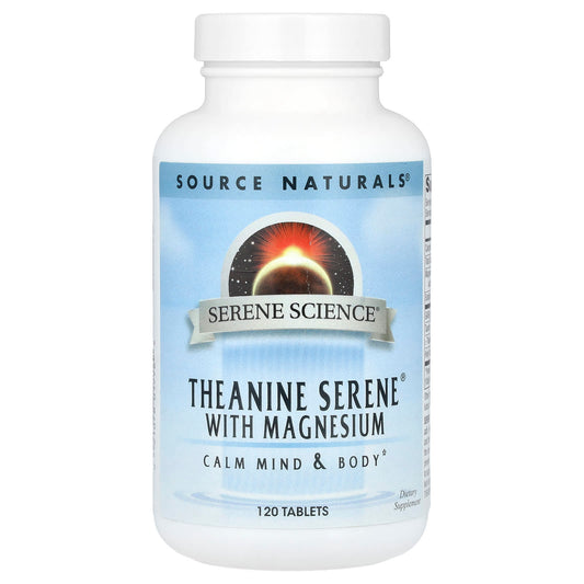Source Naturals Serene Science Theanine Serene with Magnesium, 120 Tablets
