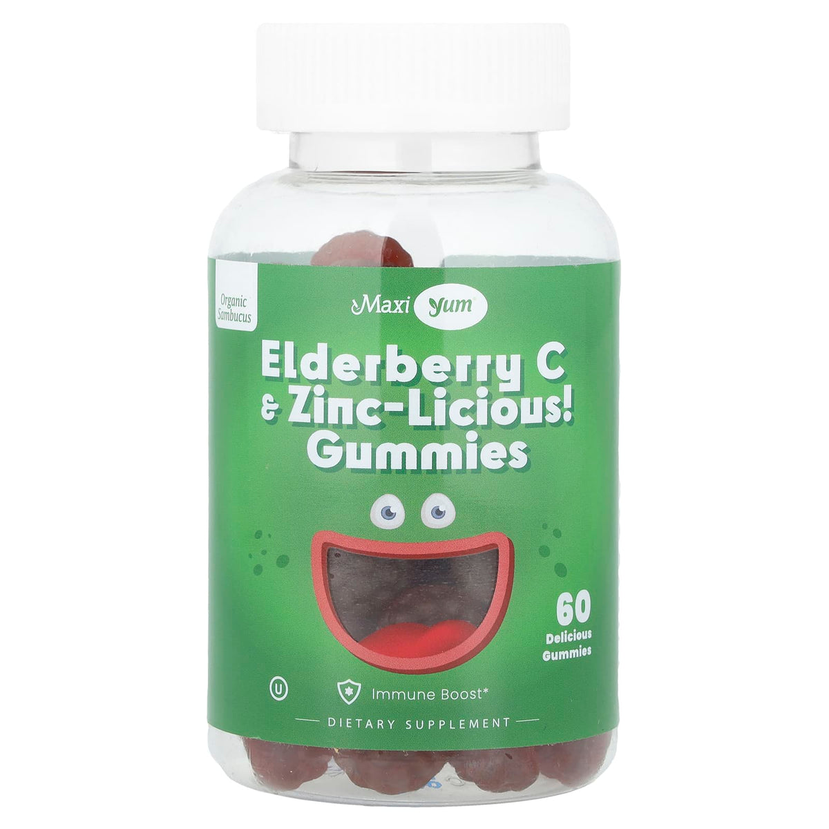 Maxi Health Elderberry C & Zinc-Licious! Gummies, 60 Gummies