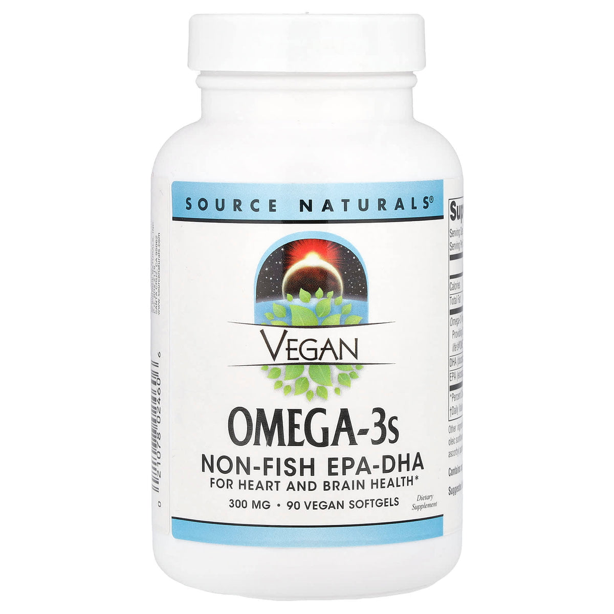Source Naturals Vegan Omega-3s, Non-Fish EPA-DHA, 300 mg, 90 Vegan Softgels