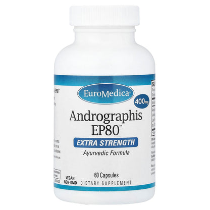 EuroMedica Andrographis EP80, 400 mg, 60 Capsules