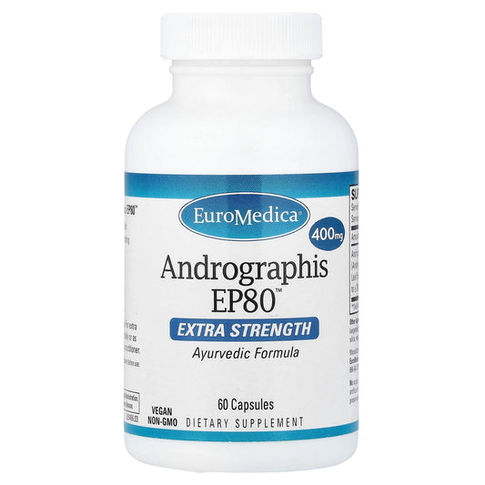 EuroMedica Andrographis EP80, 400 mg, 60 Capsules