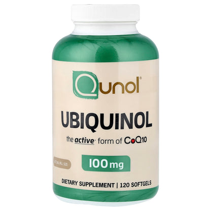 Qunol Ubiquinol 100 mg, 120 Softgels