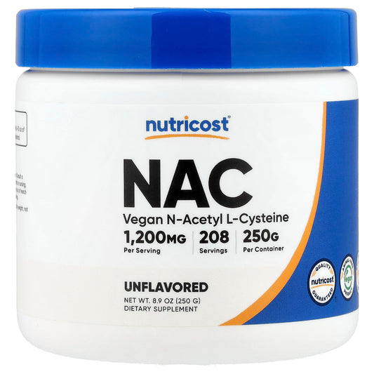 Nutricost NAC Powder, Unflavoured, 250 g (8.9 oz)