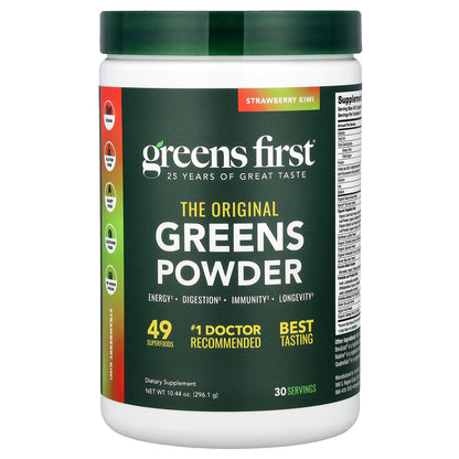 Greens First Greens Powder, Strawberry Kiwi, 296.1 g (10.44 oz)