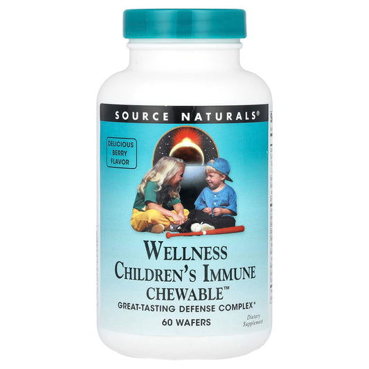 Source Naturals Wellness Children's Immune Chewable, Berry, 60 Wafers
