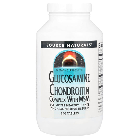 Source Naturals Glucosamine Chondroitin Complex with MSM, 240 Tablets