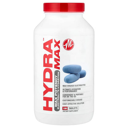 Metabolic Nutrition HydraMAX Max Potency Electrolyte Tablets, 180 Tablets