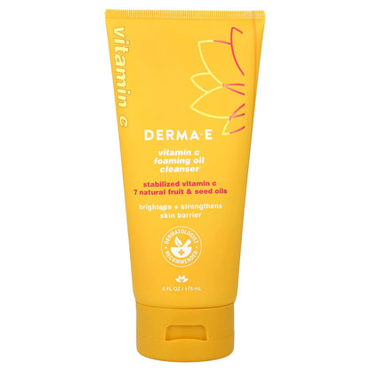 Derma E Vitamin C Foaming Oil Cleanser, 175 ml