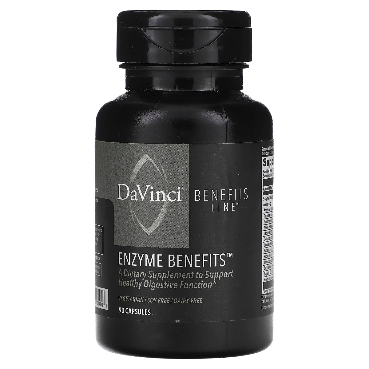 DaVinci Laboratories Enzyme Benefits, 90 Capsules — product view