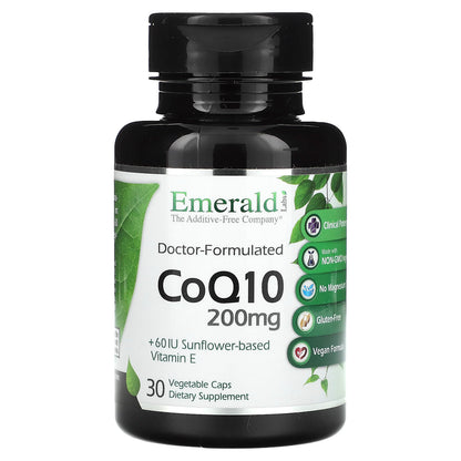 Emerald Laboratories CoQ10, 200 mg, 30 Vegetable Caps