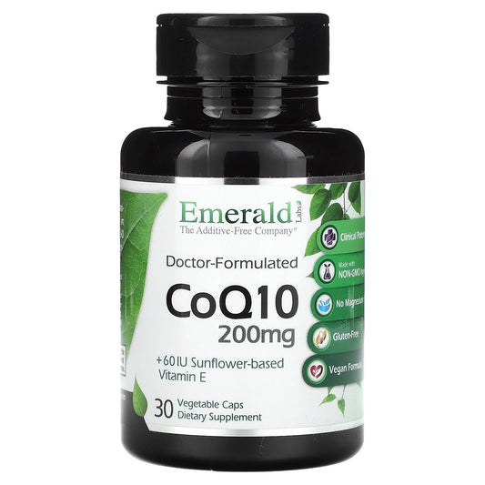 Emerald Laboratories CoQ10, 200 mg, 30 Vegetable Caps
