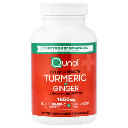 Qunol Turmeric + Ginger, 90 Capsules