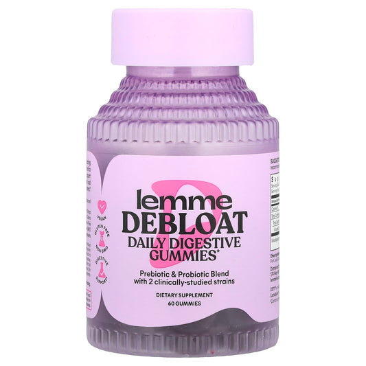 Lemme Debloat Daily Digestive Probiotic Gummies, 60 Gummies