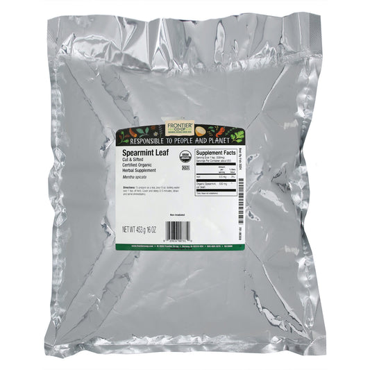 Frontier Co-op Organic Cut & Sifted Spearmint Leaf, 453 g (16 oz) - view 2