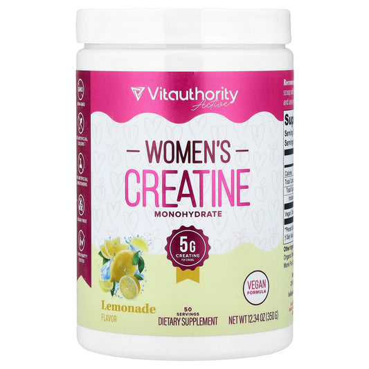 Vitauthority Active Women's Creatine Monohydrate Lemonade 350 g