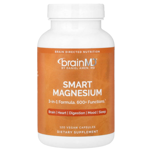 BrainMD Smart Magnesium, 120 Vegan Capsules (150 mg per Capsule)