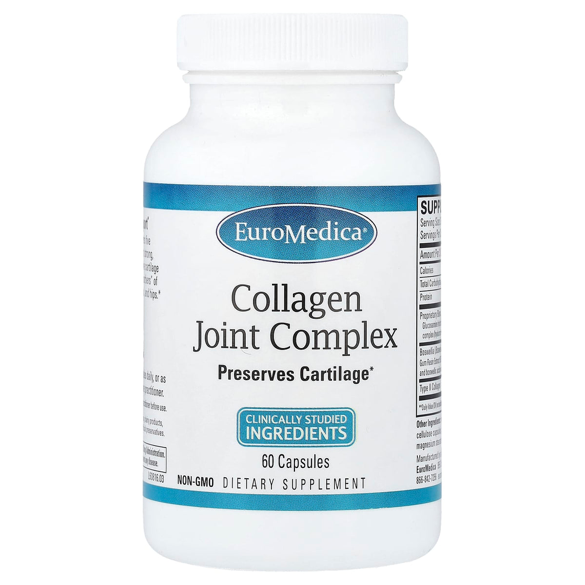 EuroMedica Collagen Joint Complex, 60 Capsules — product view