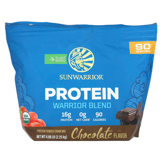 Sunwarrior Warrior Blend Protein, Chocolate, 2.25 kg (4.96 lb)