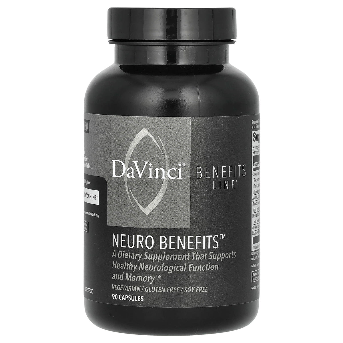 DaVinci Laboratories Benefits Line Neuro Benefits 90 Capsules — product view
