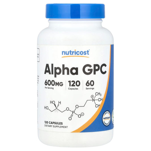 Nutricost Alpha GPC, 120 Capsules (300 mg per Capsule)