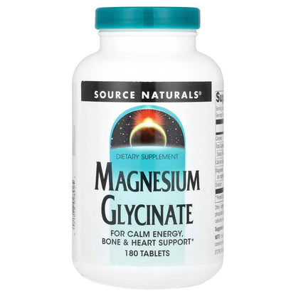 Source Naturals Magnesium Glycinate, 180 Tablets