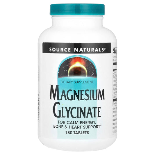 Source Naturals Magnesium Glycinate, 180 Tablets