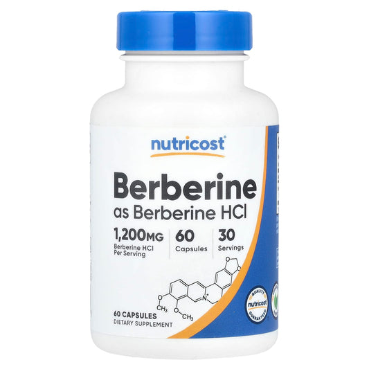 Nutricost Berberine, 60 Capsules (600 mg per Capsule)