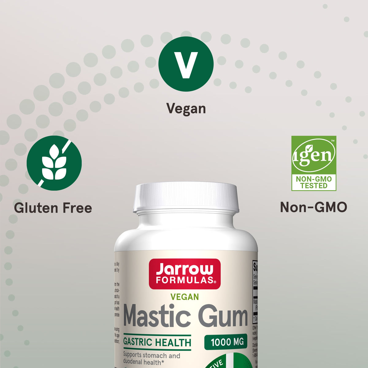 Jarrow Formulas Vegan Mastic Gum, 60 Veggie Capsules (500 mg per Capsule) - view 6