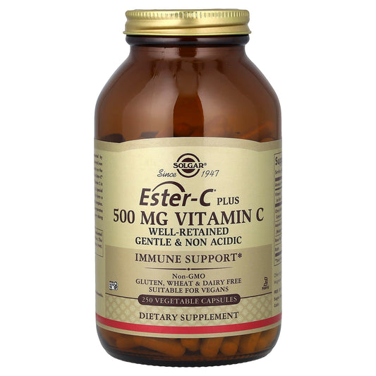 Solgar Ester-C Plus Vitamin C 500 mg, 250 Vegetable Capsules