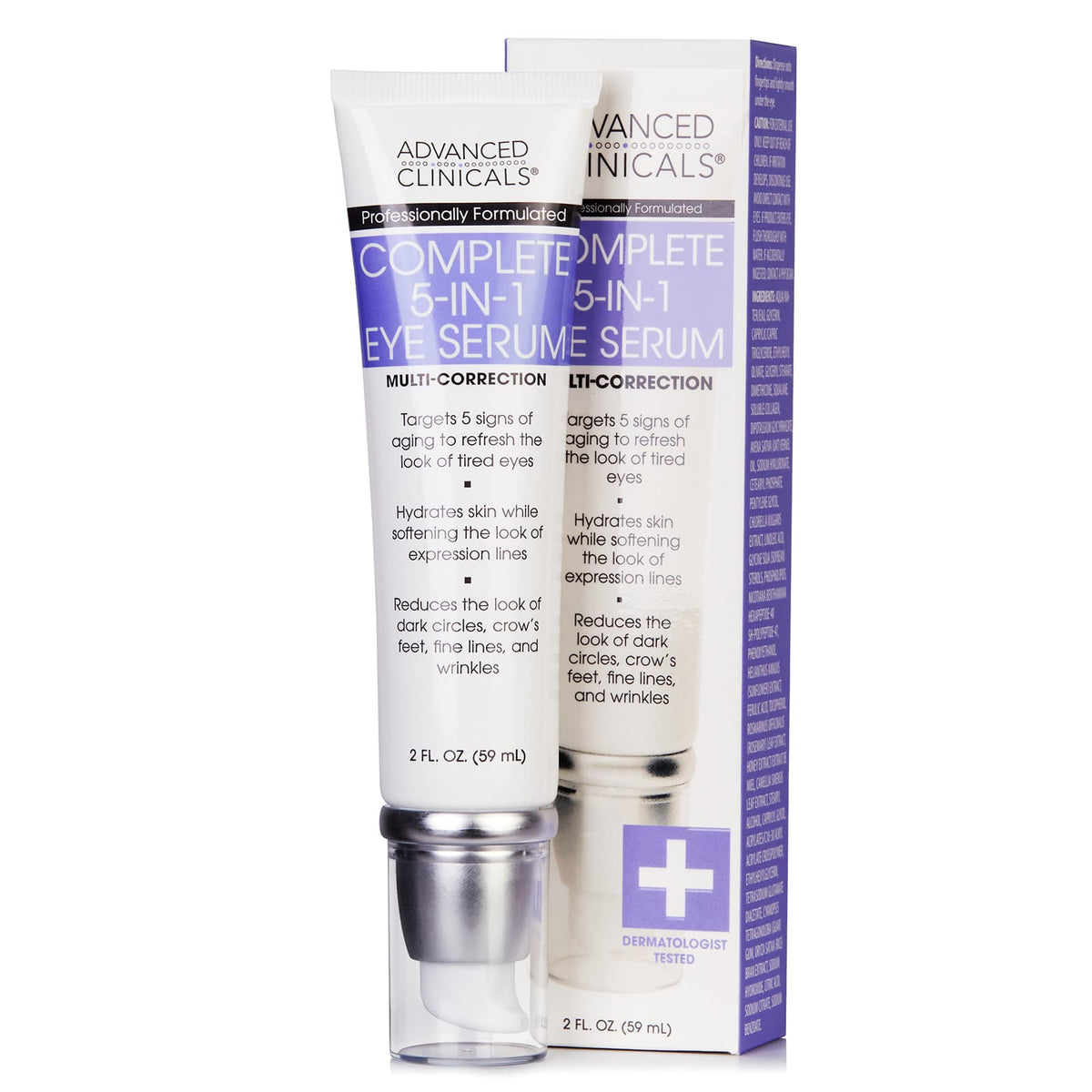 Advanced Clinicals Complete 5-in-1 Eye Serum 59 ml (2 fl oz) - view 5