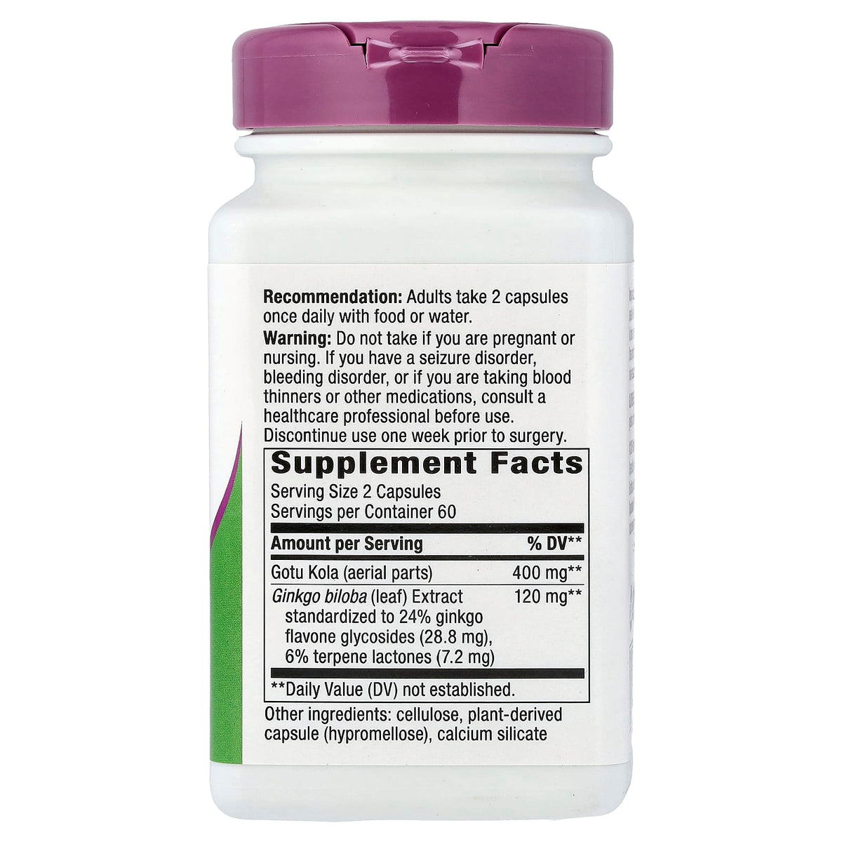 Nature's Way Ginkgo, Standardized Extract, 120 Vegan Capsules — alternate product view