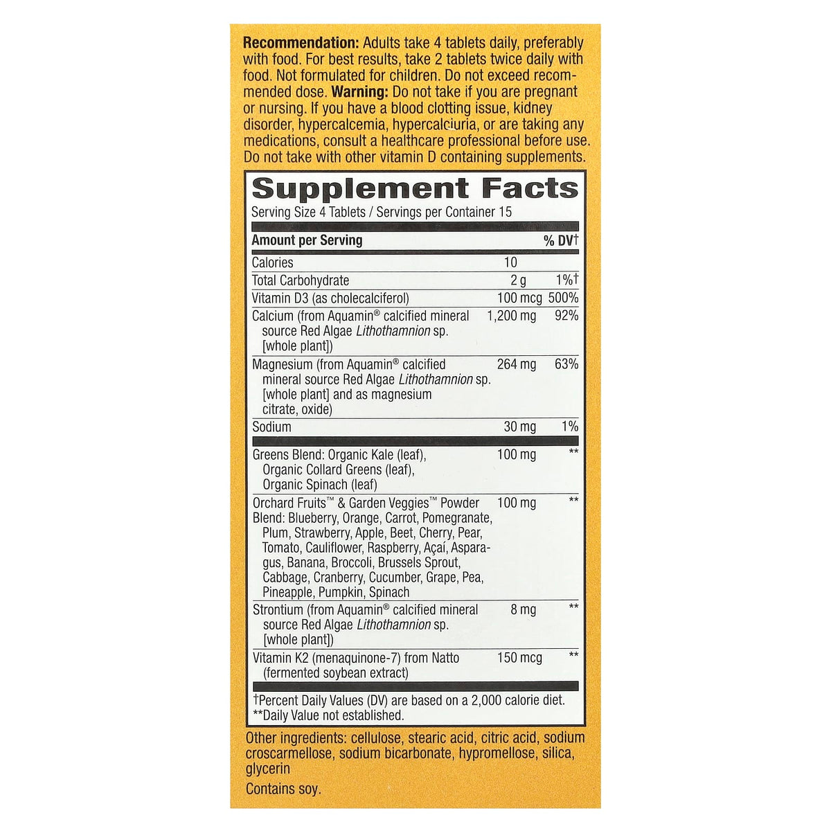 Nature's Way Alive! Calcium Max Absorption, 60 Tablets - view 2