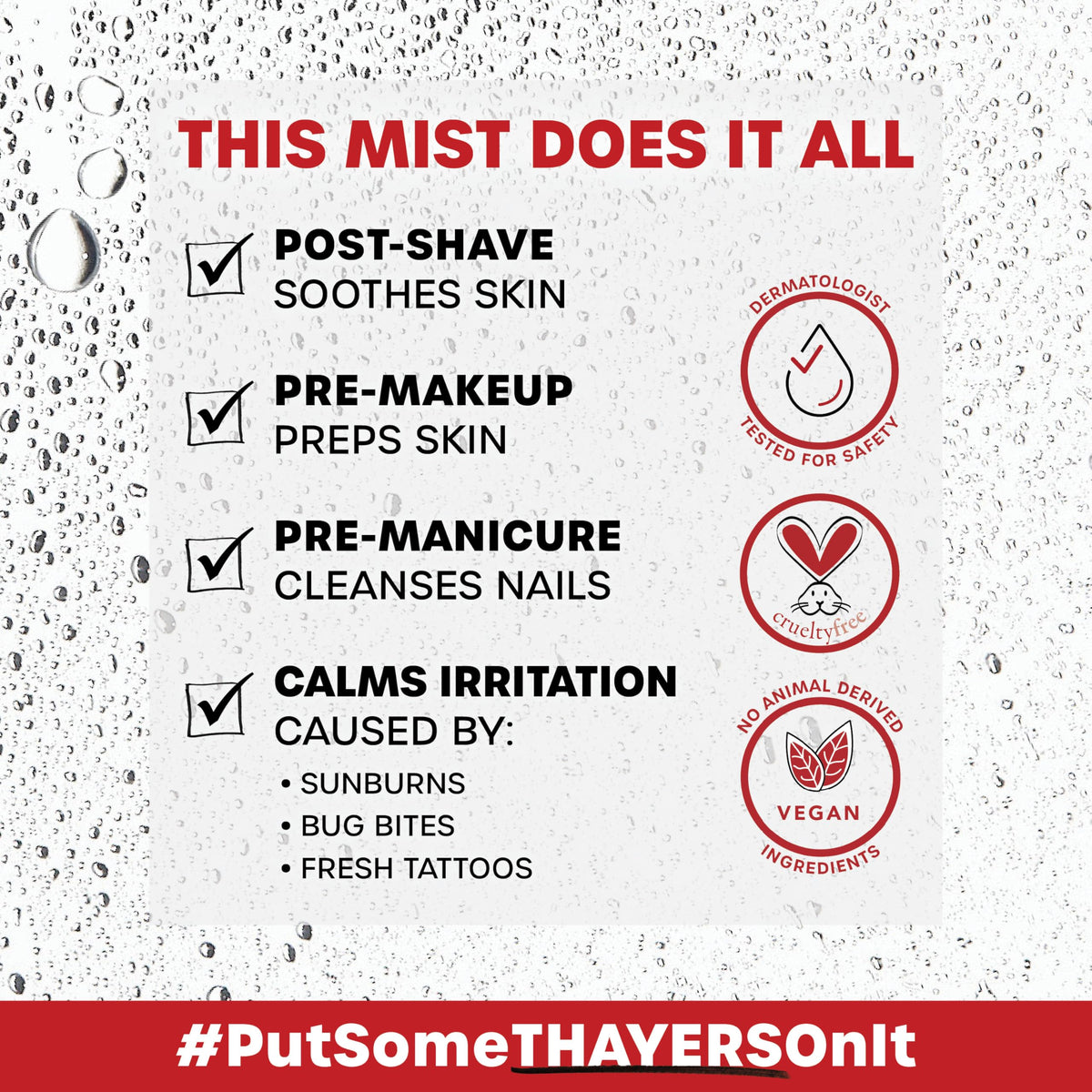 Thayers Unscented Witch Hazel Facial Mist Toner with Aloe Vera 89 ml (3 fl oz) - view 6
