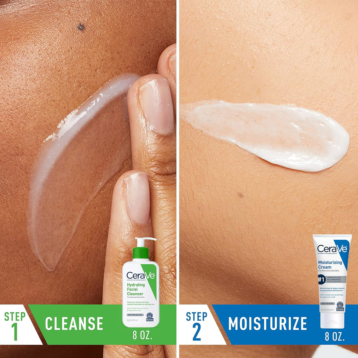 CeraVe Skin Care Set with Moisturising Cream and Hydrating Facial Cleanser - view 2