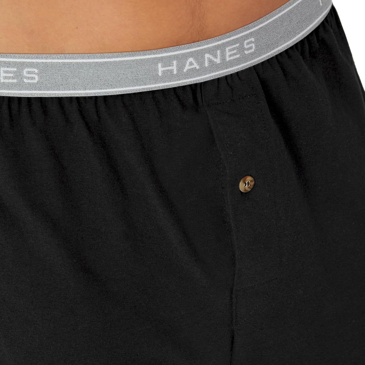 Hanes Men's Exposed Waistband Knit Boxers, 5 Pack, XL (US) - view 4