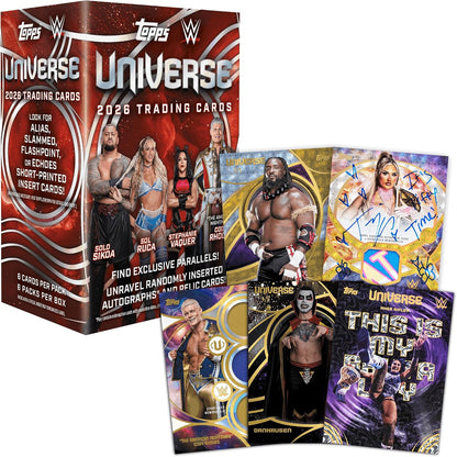 2026 Topps Universe WWE Value Box, 6 Packs - view 2