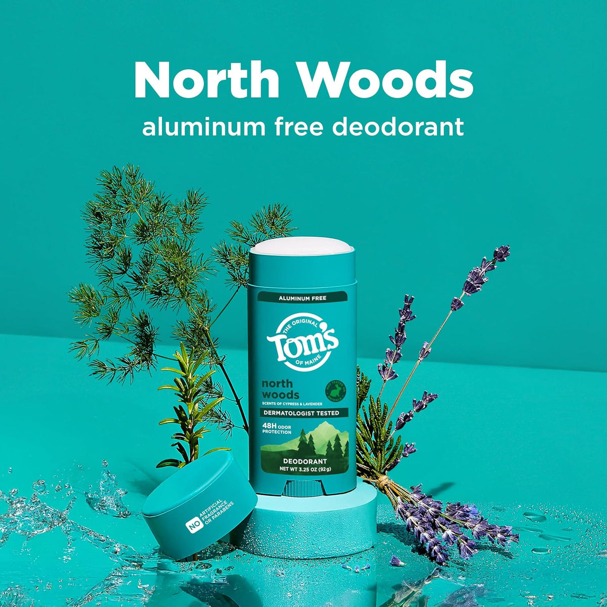 Tom's of Maine Aluminium-Free Deodorant, North Woods, 3.25 oz (92 g) - view 2