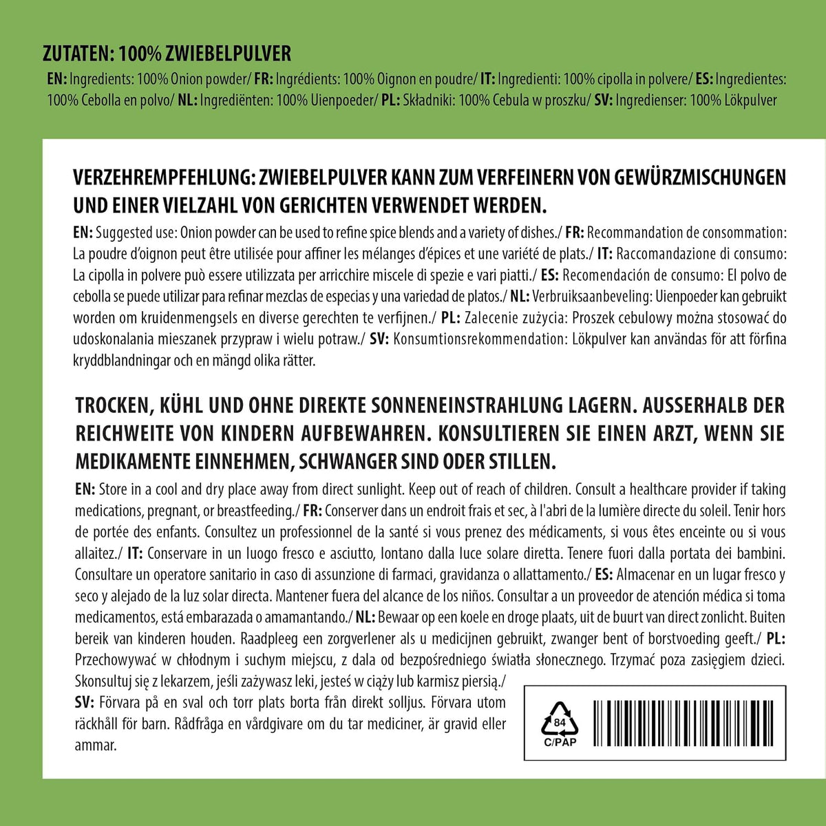 Alpi Nature Onion Powder 250 g - view 3