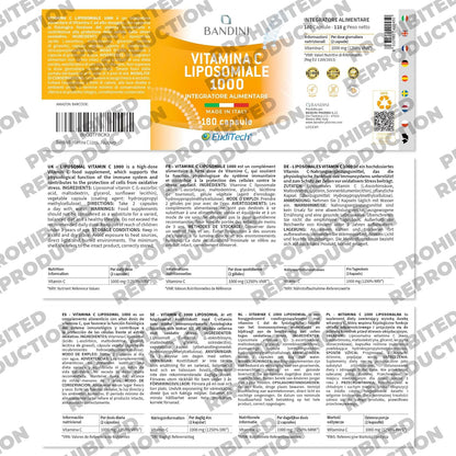 Bandini Liposomal Vitamin C High Strength Capsules, 180 Count - view 5