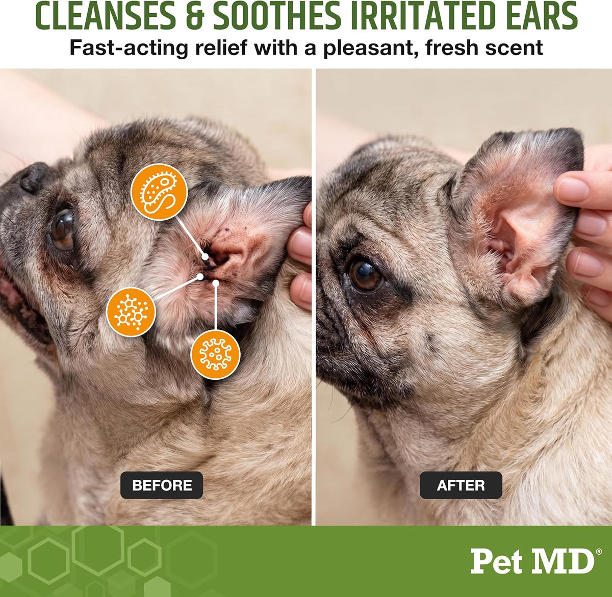 Pet MD Dog Ear Cleaning Wipes, 100 Count - view 2