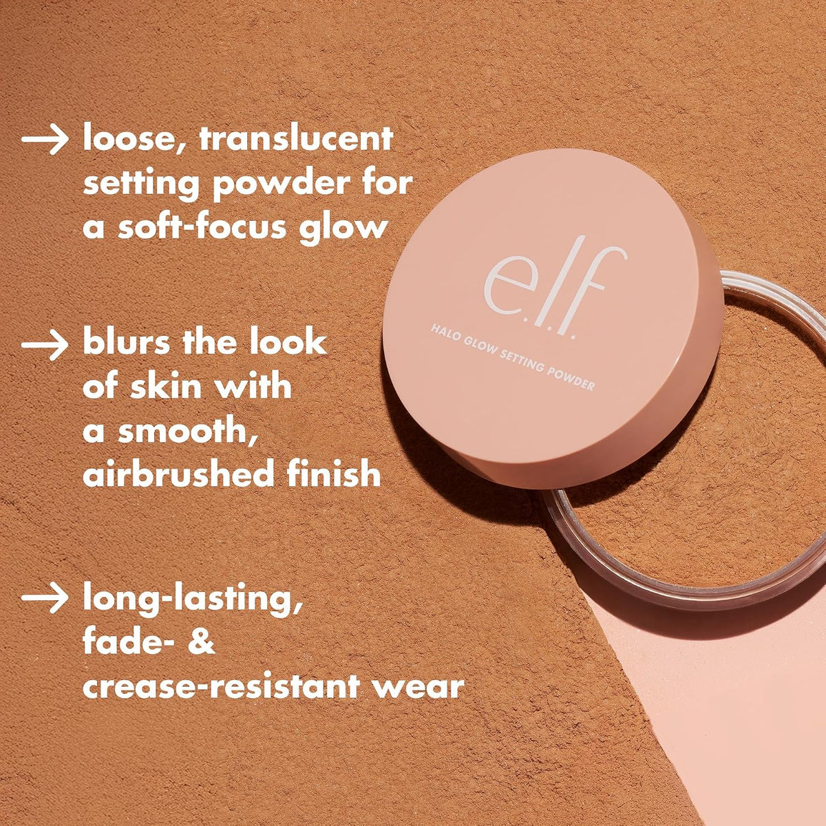 e.l.f. Halo Glow Setting Powder - Light, 0.24 oz - view 4