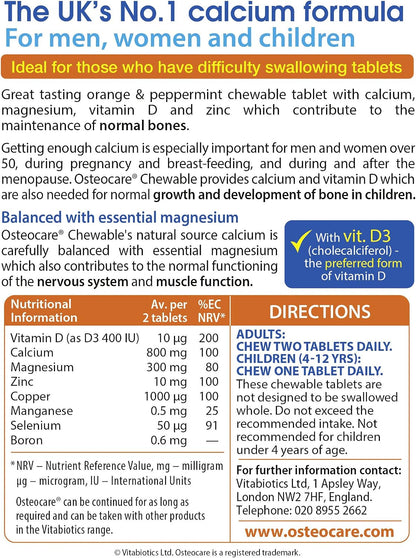 Osteocare Orange and Peppermint Chewable Tablets, 30 Count - view 3