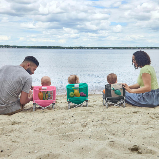 Bright Starts Pop 'N Sit 3-in-1 Portable Booster Seat, Grey - view 2