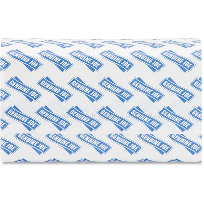Genuine Joe Multifold Hand Towels, White 1-Ply, 16 Packs of 250 - view 2