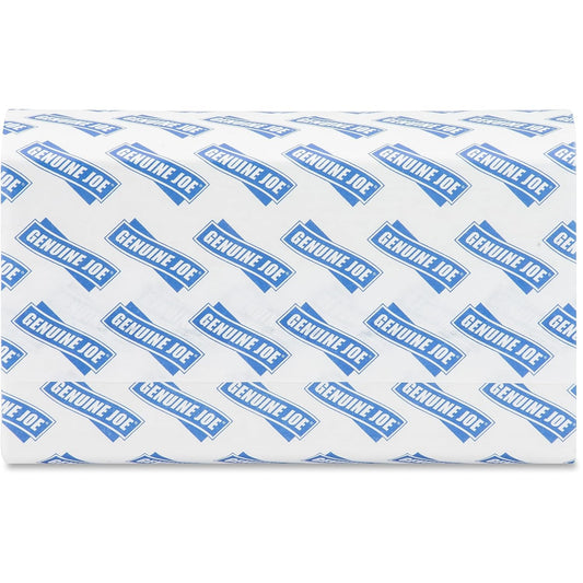 Genuine Joe Multifold Hand Towels, White 1-Ply, 16 Packs of 250 - view 2