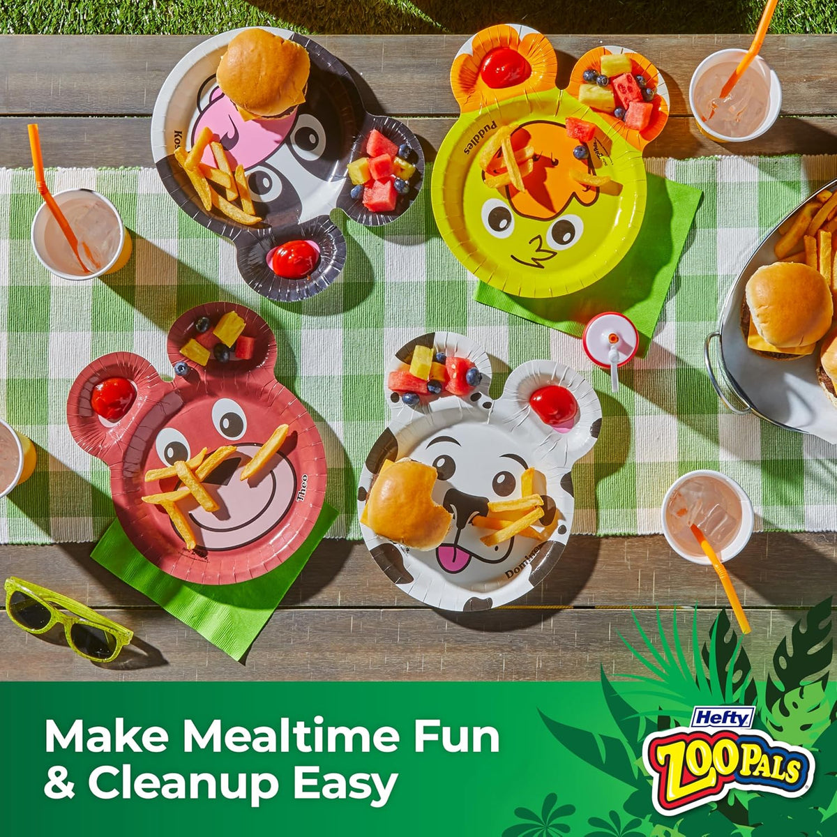 Hefty Zoo Pals Kids Paper Plates, 7.75 Inch, 20 Count - view 5