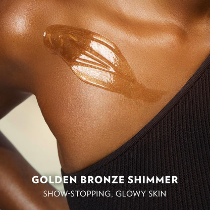 Vaseline Glazed & Glisten Golden Hour Shimmering Body Gel Oil, 6.8 oz - view 6