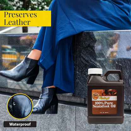 Fiebing's 100% Pure Neatsfoot Oil Leather Preservative, 8 fl oz - view 2
