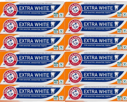 Arm & Hammer Extra White Baking Soda Toothpaste, 12 x 125 g