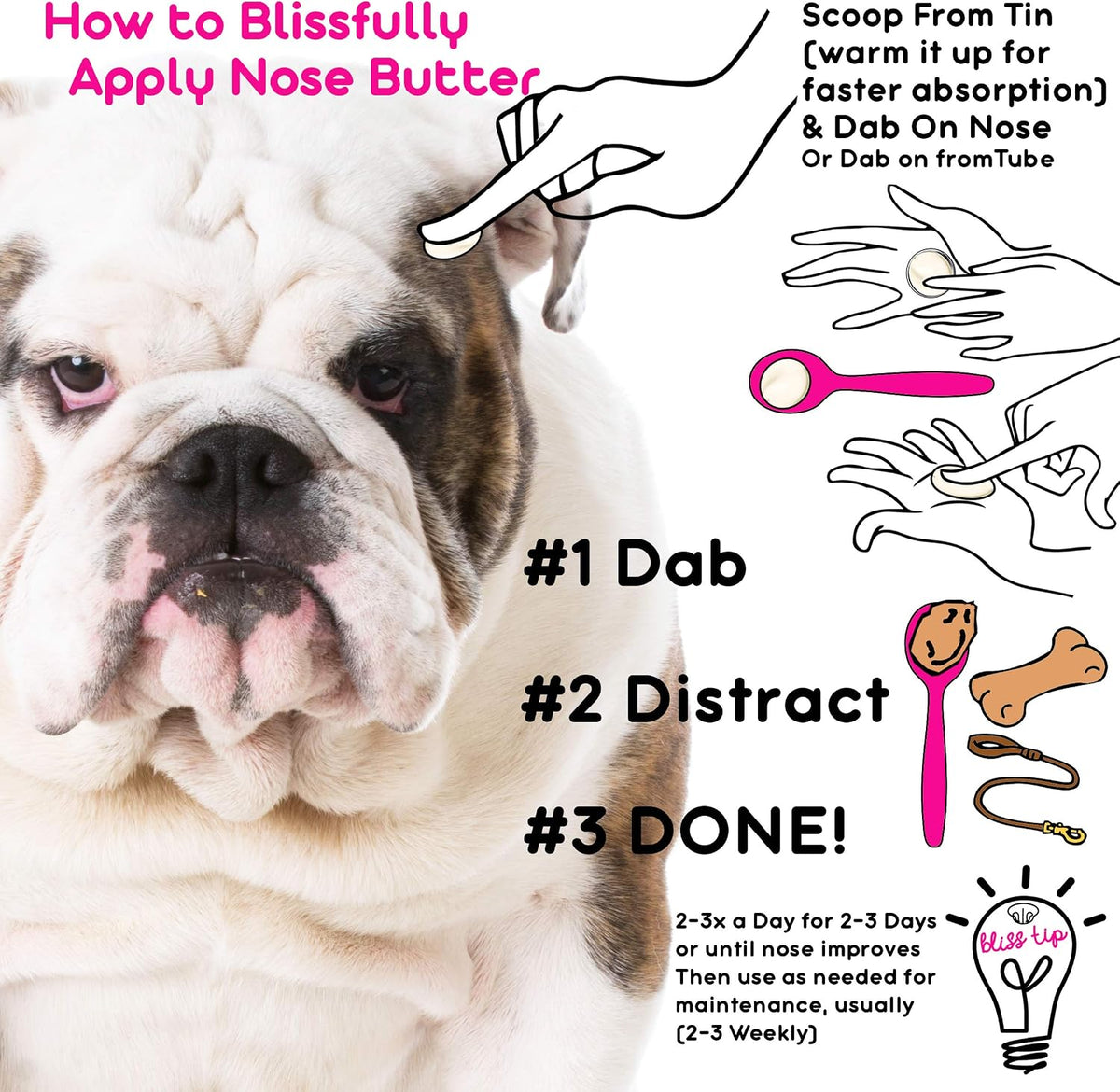 The Blissful Dog Unscented Nose Butter for Bulldogs 1 oz - view 4